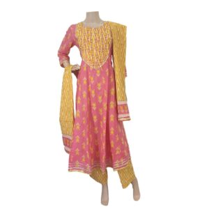 Yellow Rose Cotton Palazzo Set BK#1001