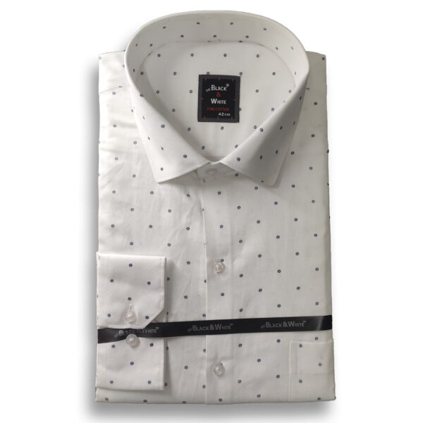 Black &Amp; White Collection – Dot Pattern Shirt 1305#1