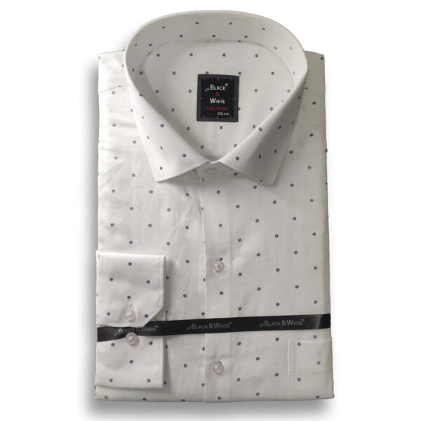 Black & White Collection – Dot Pattern Shirt 1305#1