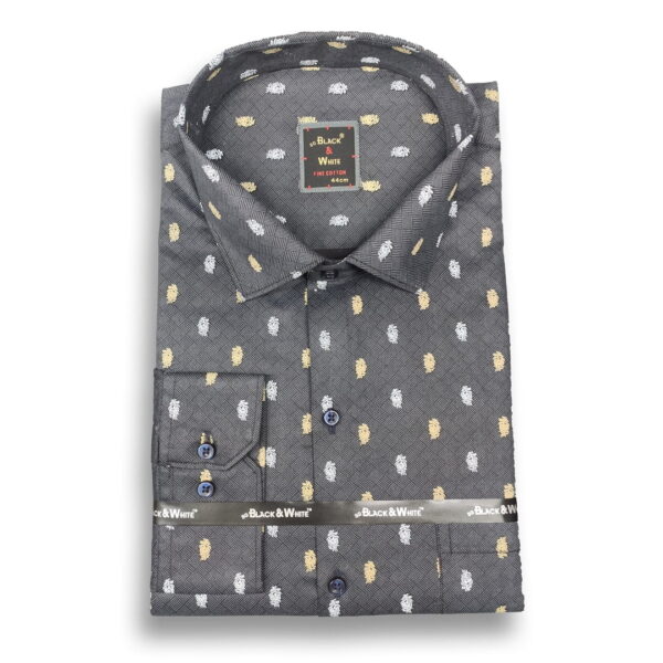 Black & White Collection – Abstract Pattern Shirt 1215#3