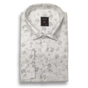 Black & White Collection - Floral Design Shirt 1217#1