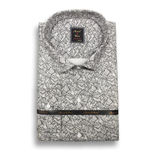 Black & White Collection - Abstract Design Shirt 1167#2
