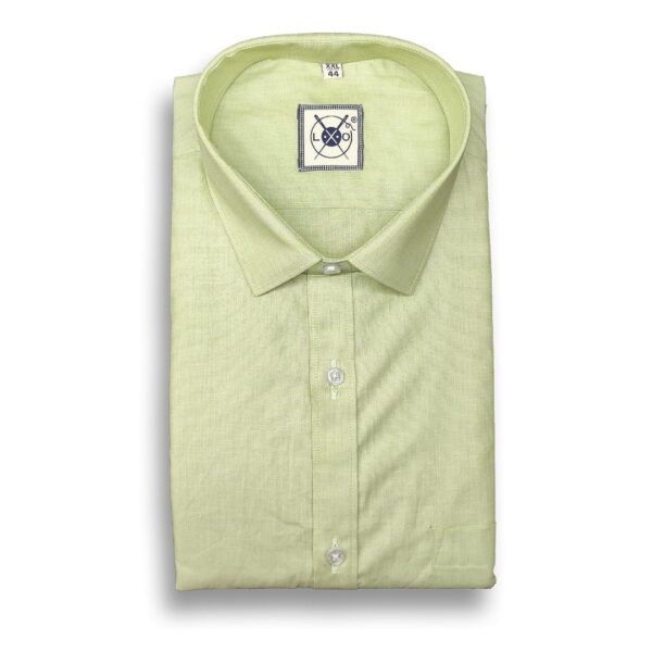 Lxo Collection – Classic Light Green Plain Shirt Lxoclg1