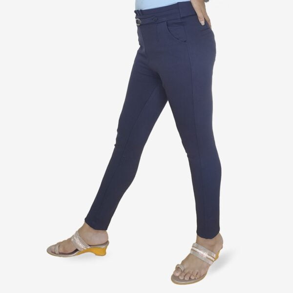 High waist Black Jeggings #1006-BLU