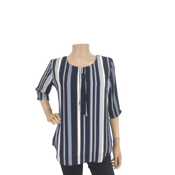 Blue Striped Top For Girls #11001-Blue