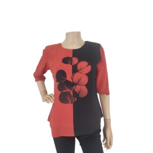 Red Black Top for girls #11016