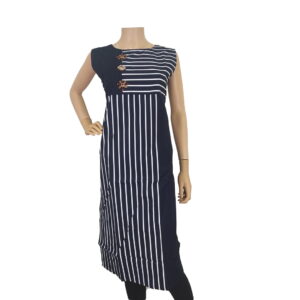 Black Striped Kurti PK#176