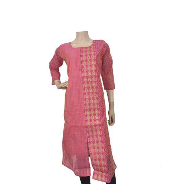 Pink Full Length Kurti Bk#198