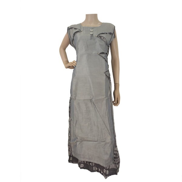 Grey Full Length Kurti Bk#207