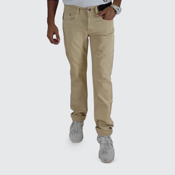 Deejones Beige Slim Fit Denim Jeans #2121-5