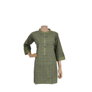 Dark Olive Green checkered design PK#223