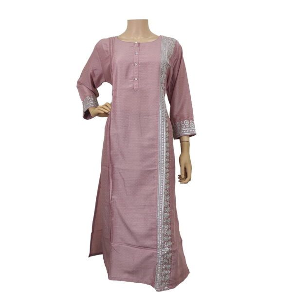 Baby Pink Long Kurti Bk#225