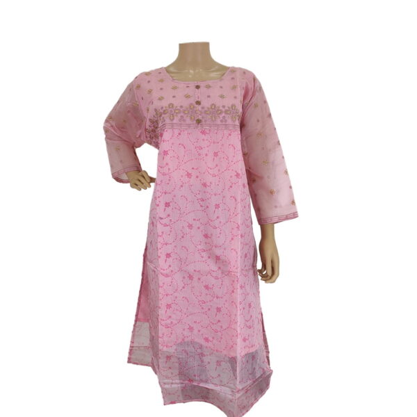 Rose Pink Long Kurti Bk#232