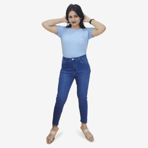 Denim Blue Jeans For Women #2494A-Blu