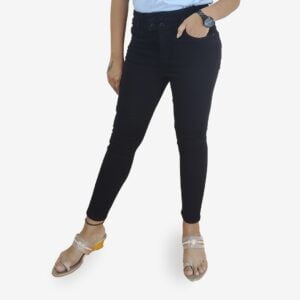 Denim Black Jeans for women #2638A-BLK