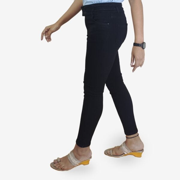 Denim Black Jeans For Women #2638A-Blk