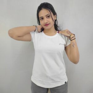 Off White Tshirt for women #3538-OffWhite