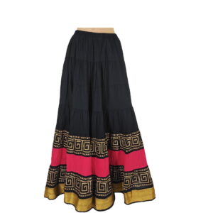 Black Red Long Skirts #B