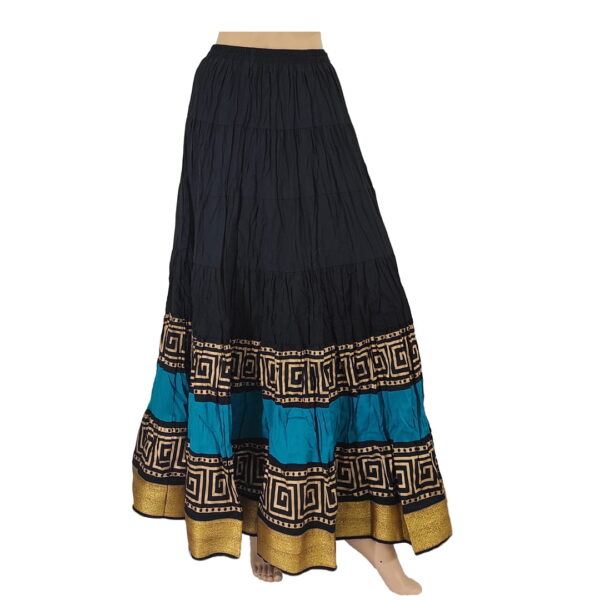 Black Blue Long Skirts #D