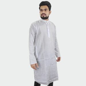 White Long Kurta For Men #K2AD