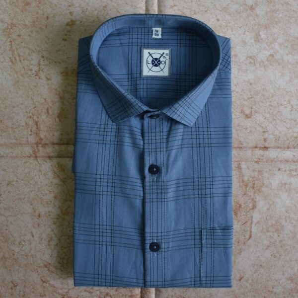 LXO Premium Shirts Grey Checks 21-21